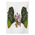 thumbnail image 3 of Ambesonne Wings Print Tablecloth Rectangular Table Cover, Bohemian Orchid Flower, 52"x70", Multicolor, 3 of 4