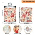 thumbnail image 5 of Yayeee 4 Pack Qtip Holder Bathroom Cotton Swab Canister with Lid Clear Dispenser Set, Retro Starfish, 5 of 6