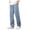 A-Light Blue, variant on WOLIAUO Men's Wide Leg Jeans Straight Fit Drawstring Jeans Regular Fit Straight-Legs Denim Pants Pull On Mid Rise Carpenter Jean 2XL Blue