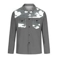 thumbnail image 5 of Mens Printed Dress Shirts Long Sleeve Regular Fit Button Down Shirt Casual Double Pockets Workwear Shirt Blouse, 5 of 6