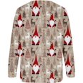 thumbnail image 4 of GHSDFBB Chandails de Noël pour Femmes Mode Loisirs Imprimé Graphique Manches Longues Hauts Mignons Chandail en Molleton Col Rond Cadeau de Noël, 4 of 5