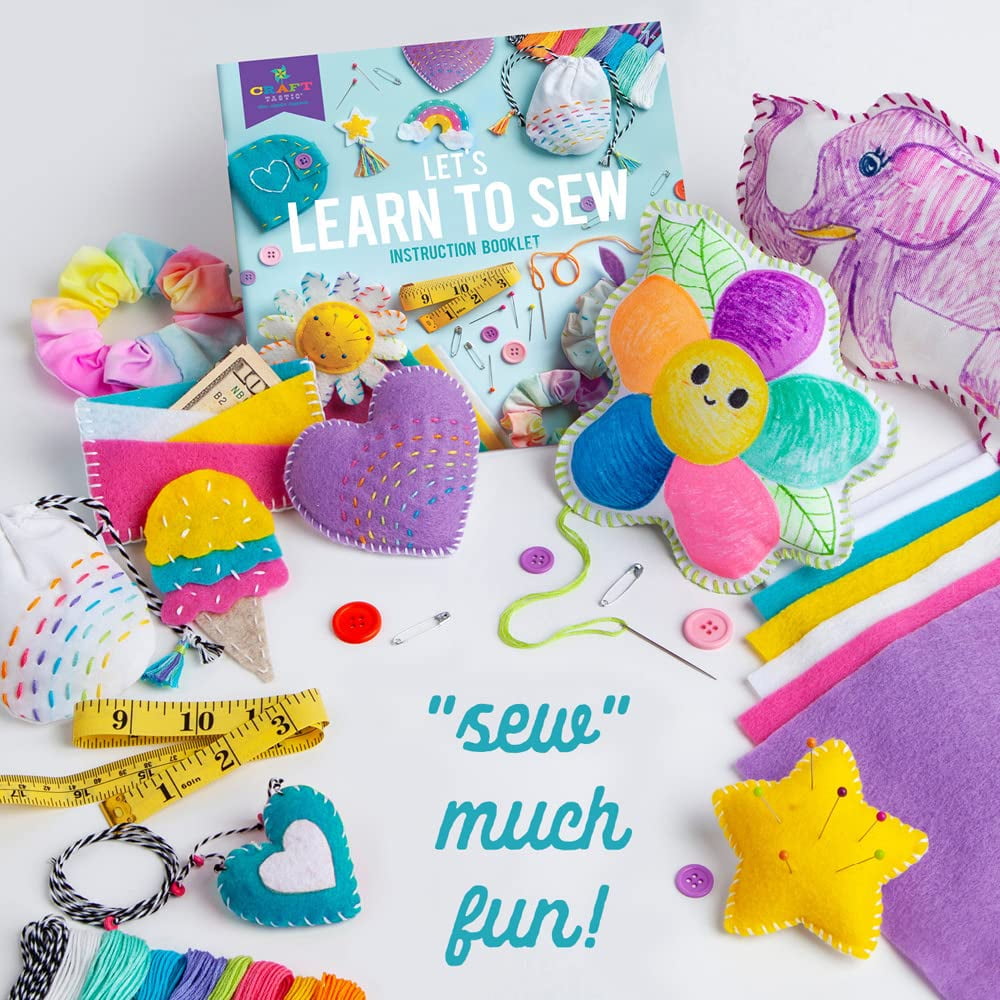 Craft-Tastic Let's Learn To Sew Kit 