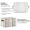 thumbnail image 2 of Yayeee 2 Pack Canvas Storage Basket with Handles for Shelves Fabric Bins Closet Organizer, Nautical Pattern, 2 of 8