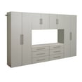 thumbnail image 3 of Prepac HangUps 120" Storage Cabinet Set I, 6 Pieces, Light Gray, 3 of 13