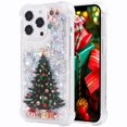 thumbnail image 1 of Funda de TPU FLOCUTE para iPhone 14 Pro Max con purpurina navideña, 1 of 9