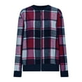 thumbnail image 6 of Meichang Plaid Bomber Jacket Women Lightweight Long Sleeve Zip Up Jackets Coat Causal Plaid Jackets Spring Fall Fashion, 6 of 7