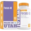 Brain Booster Focus 40 Brain Formula is a Powerful Nootropic and Brain Supplement That Supports Mental Alertness, Memory, Focus, and Concentration - Made in Our Lab in Utah