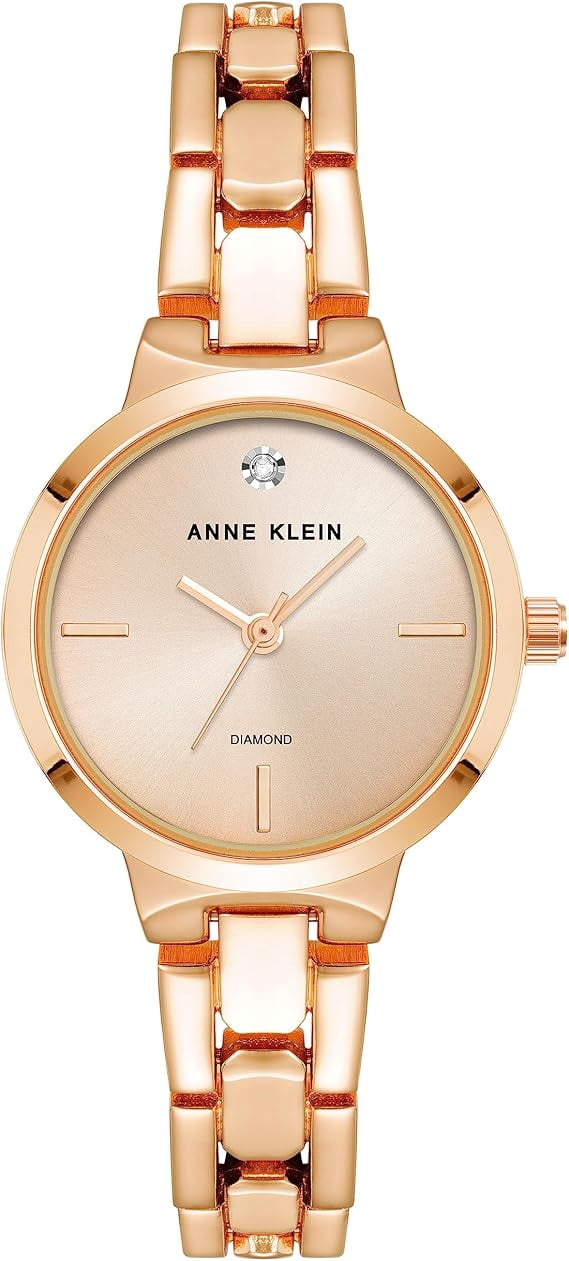 Ladies Anne Klein AK-1868GBST Gold Tone Crystal Bezel Watch and Bracelet NIB Amazon.com: Anne Klein Women main image 4