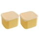 thumbnail image 1 of Cajas de queso cubiertas de 2 piezas cajas de cocina cajas de queso multifunción cajas de queso recipientes de queso, 1 of 5