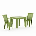 thumbnail image 4 of 3-Piece Outdoor Bistro Set with Mira Chairs and Solora Table, Brown, 4 of 4