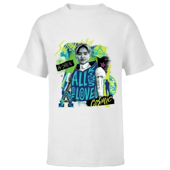 Disney Channel Zombies 3 A-Spen Alien All Kinds of Love - Short Sleeve T-Shirt for Kids - Customized-White