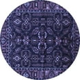thumbnail image 1 of Ahgly Company Indoor Round Persian Blue Traditional Area Rugs, 6' Round, 1 of 4