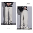 thumbnail image 6 of Drawstring Sweatpants Men's Fashion Casual Wide-leg Pants Men Streetwear Loose Straight Trousers Mens Joggers Track Pants M-5XL, 6 of 6