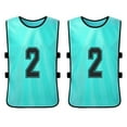 thumbnail image 6 of Carevas 6 PCS Adults Soccer Pinnies Quick Drying Football Team Jerseys Youth Sports Scrimmage Soccer Team Training Numbered Bibs Practice Sports Vest, 6 of 7