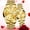 gold, variant on Couple Watch Valentines Couple Matching Watches His and Her Couple Set Wrist Watch Men and Women Lovers Wedding Waterproof Romantic Gifts Set of 2