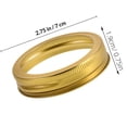 thumbnail image 2 of unbranded 24Ud Metálicos Dorados Para De Boca Ancha Uso Para Conservas Y, 2 of 6