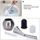thumbnail image 5 of Freestanding Toilet Brush Holder, Stainless Steel Polished Brushed Finish WC Set for Bathrooms (Brush Included) - Silver, 5 of 5
