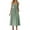 Mint Green, variant on Abomasnow Women's Smocked Maxi Dresses 2025 Spaghetti Strap Swing Beach Sundress Casual A Line Long Flowy Dress with Pockets