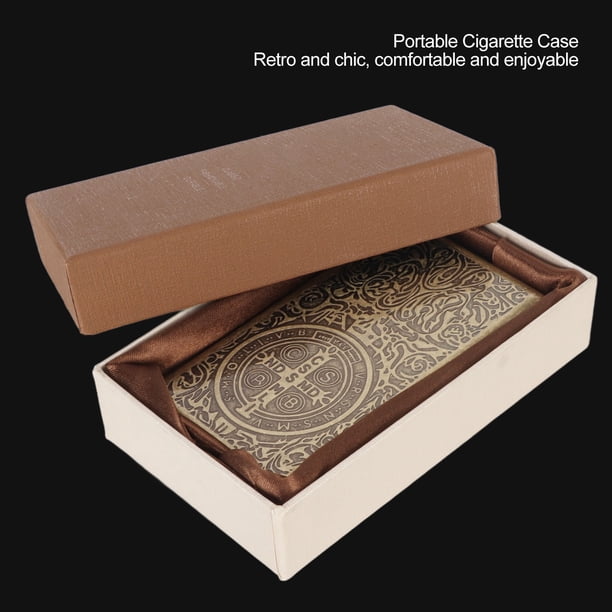 chic cigarette holder Vintage Shabby Case - Elegant Credit Card King Size Box for Smokers - Bag Accessory This long accessory features a silver tip for you to place a cigarette inside X-LIGHTER Vintage Cigarette Case with