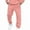 Pink, variant on ZQUUVOU Mens Casual Joggers Pants Hiking Outdoor Drawstring Solid Casual with Pockets Elastic Waist Long Pants Beige