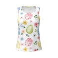 thumbnail image 4 of Xecao Easter Egg3 print women's scoop neck, loose-fit workout tank tops for the gym., 4 of 9