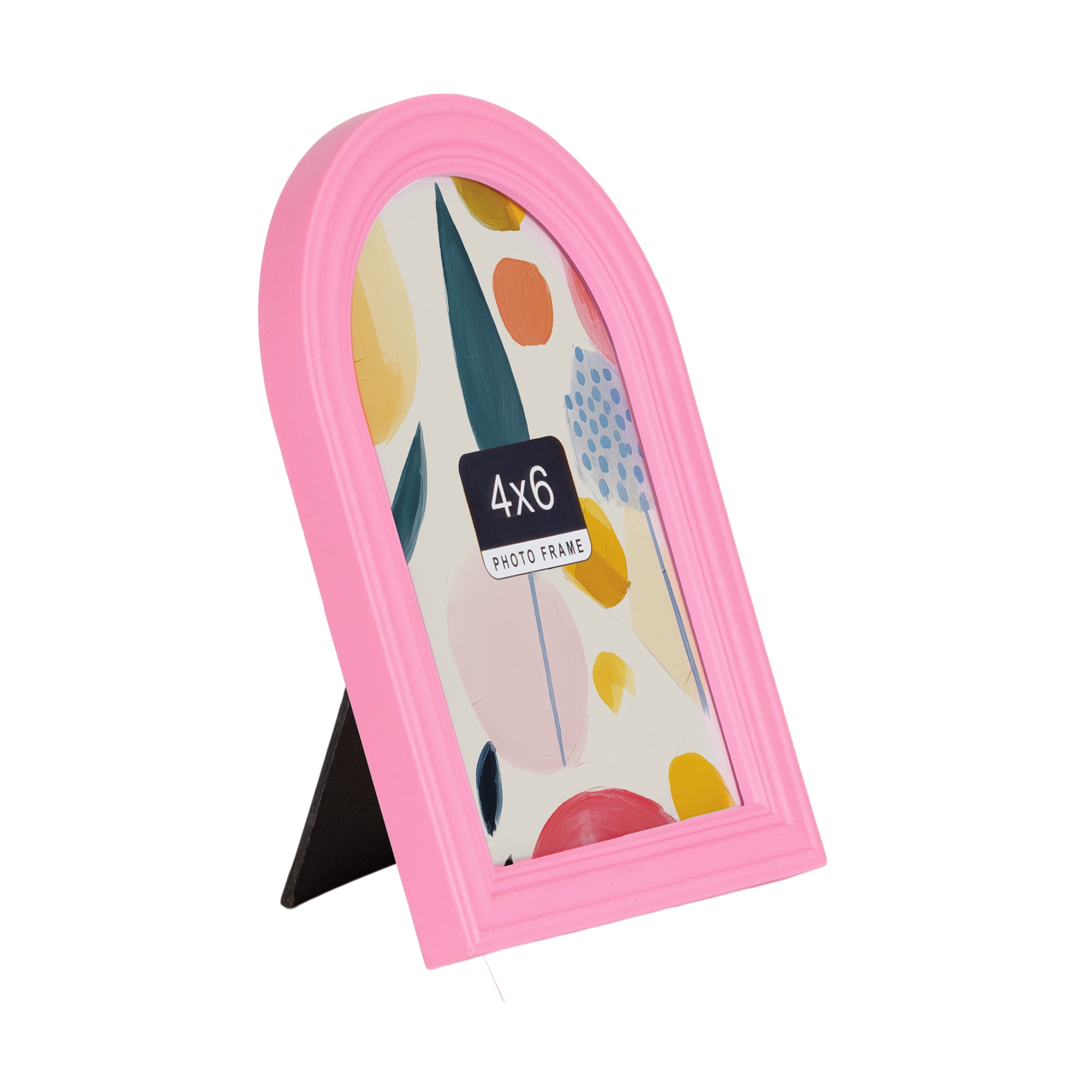DesignOvation 4x6 Arch Pink Decorative Tabletop Picture Frame