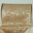 thumbnail image 2 of The Ribbon People Amber Gold Colored Floral Wired Ribbon 8" x 20 Yards, 2 of 2