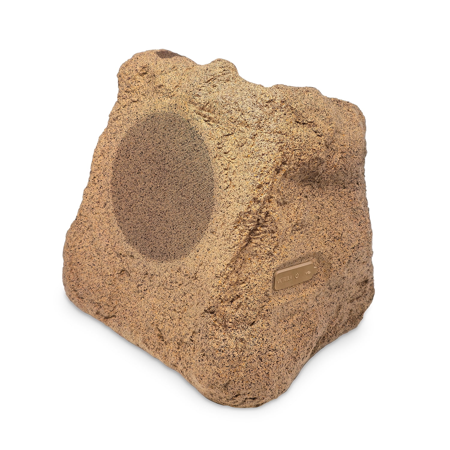 Victrola Pair of Solar Charging Bluetooth Outdoor Rock Speakers