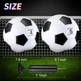 thumbnail image 2 of Balón de fútbol HydrEn Classic oficial, tamaño 4/5 con bomba, juego de 4, 2 of 7