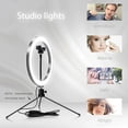 thumbnail image 4 of 10in USB Ring Light Set LED Make-up Dimmable Photography Lamp with Hose Phone Clip 10, 4 of 8