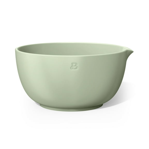 Beautiful 3 QT Stoneware Batter Mixing Bowl, Sage Green by Drew Barrymore