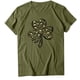 thumbnail image 4 of Mujeres Casual St. Patrick's Day Impreso manga corta cuello redondo pulóver blusa camiseta Tops Pompotops  hkajfhjk458895, 4 of 5