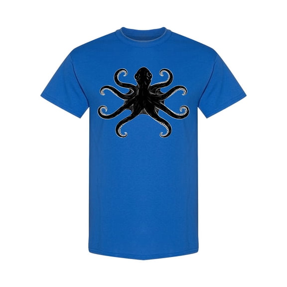 Octopus With Symmetric Tentacles T-Shirt Men -Image by Shutterstock, Male 3X-Large