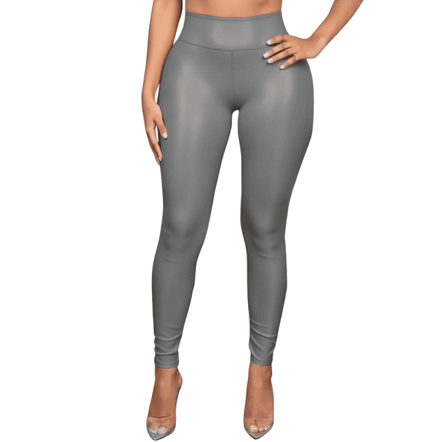 Leggins Unitalla Moda Elegante Casual Mujer Leginsn Cuero Vinipiel