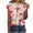 Multicolor, variant on Lumivie Womens Summer Tops Plus Size Vneck Tshirts Shirts For Women Long Women'S Blouses & Button-Down Shirts Petite T Shirts For Women Trendy Plus Size