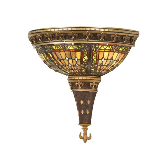 18"W Fleur-De-Lis Wall Sconce