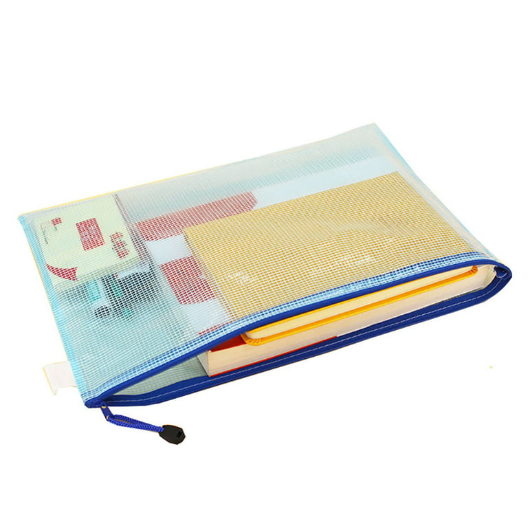 3PCS Mesh Zipper Pouch Document Bag Waterproof Zip File Folders A3/A4/A5  School Office Supplies Pencil Case Storage Bags - AliExpress
