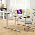 thumbnail image 4 of Costway Electric Standing Desk 55" x 28" Height Adjustable Sit Stand with USB Charging Port Natural, 4 of 10