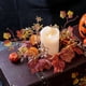 thumbnail image 1 of Fiudx Corona de Velas de Halloween, Diseño de Hojas de Arce y Flores de Naranja, Ambiente Festivo Otoñal, Decoración Versátil para El Hogar, Ideal para La Fiesta de Acción de Gracias, Tamaño 25 X 25, 1 of 6
