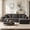 Gray, variant on 96" Cloud Sectional Couch, L-Shaped Corduroy Modular Sectional Sofa, No Assembly Required, Deep Seat Corner Sofa for Living Room Apartment, Black-L