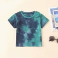 thumbnail image 4 of Boys Summer Outfits Baby Boys Clothes Tie Dye Summer Outfits Toddler Boy Short Sleeve T-Shirt Top Short Pants 2Pcs Set, 4 of 5