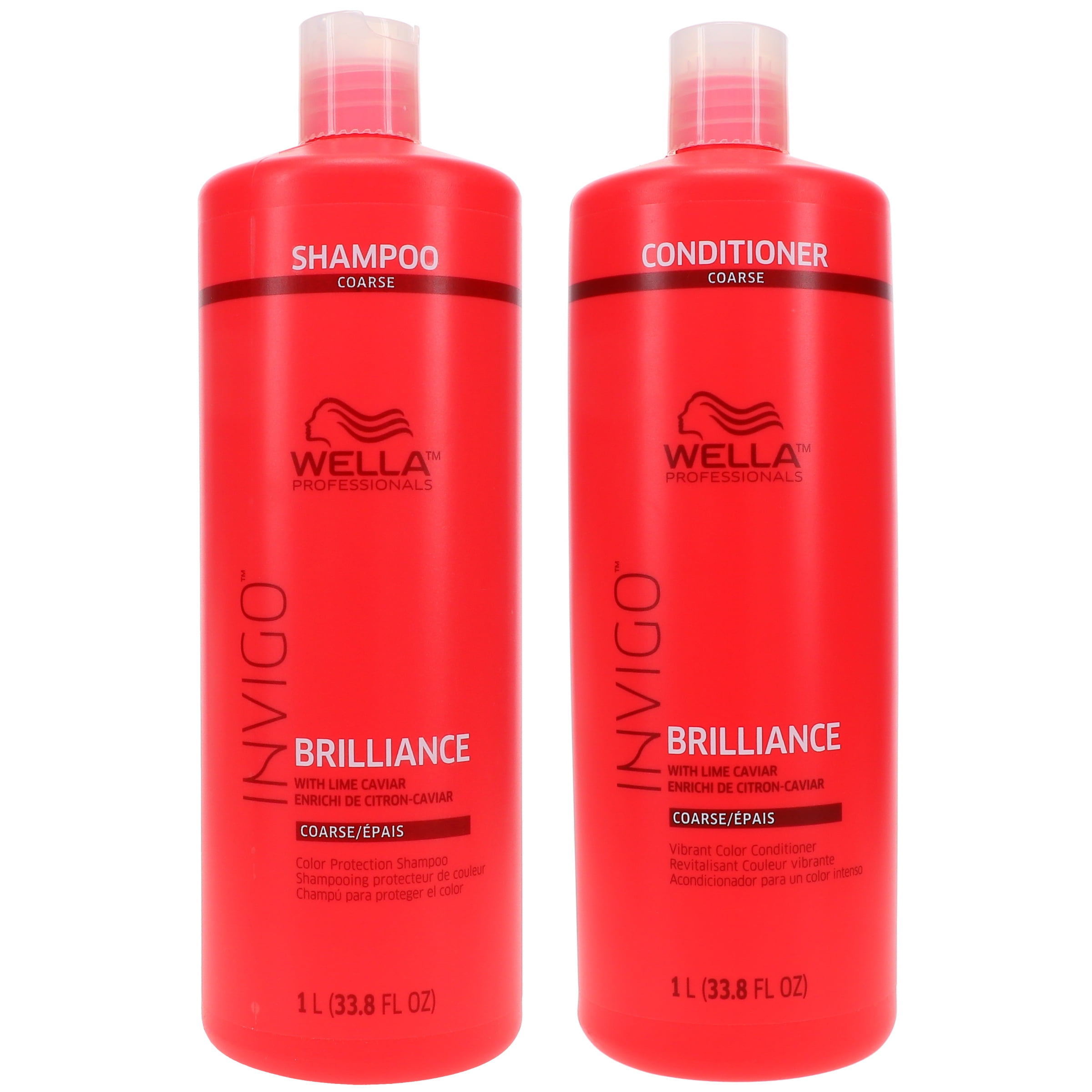 Wella Invigo Brilliance Coarse oz & Invigo Coarse Conditioner 33.8 oz Combo Pack Walmart.com