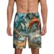 thumbnail image 1 of Fotbe Red Blue Dragon Battle Epic Pantalones Cortos de Pijama para Hombre, Ropa de Dormir, Pantalones de Pijama Cortos para Hombre-4X-Large, 1 of 6