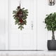 thumbnail image 5 of Teardrop Swag Botín de lágrima de Navidad para puerta de , decoración de botín artificial con bayas, adornos de de pino para decoración de Navidad Magideal Teardrop Swag, 5 of 6