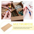 thumbnail image 3 of SHINYPASING Fabric and Wooden Bead Design Tray for Jewelry Making and Decoration Brown, 3 of 6