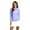 Lavender, variant on IBKUL Adult Female Solid Mock Neck Long Sleeve Top, Color: Black, Size: S