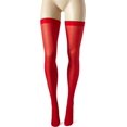 thumbnail image 2 of Zhengup Women's Solid Hue Thigh Highs, 2 of 5