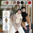 thumbnail image 4 of Winter Chunky Knit Scarfs Women'S Thick Warm Knit Scarves Soft Long Chunky Knitted Scarf For Outddor Men & Women-Beige, 4 of 6