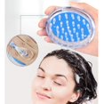 thumbnail image 4 of 3 paquetes, cepillo de champú masajeador del cuero cabelludo con cerdas de silicona suaves y flexibles para el cuidado del cabello y relajación de la cabeza, depurador/exfoliante ergonómico del cuero cabelludo para eliminar la caspa JM, 4 of 5