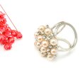 thumbnail image 2 of Bufanda anillo perla diseño simple todo coincidencia flor vendimia moda joyería decorativa múltiples fijones mantón de valentines día regalo plata Advancent AP004607-02, 2 of 7